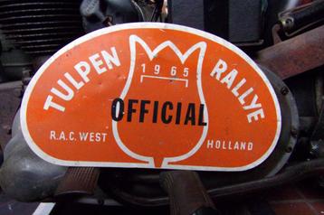Tulpen Rallye 1965 bordje beschikbaar voor biedingen