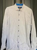 Vintage Enrico Polo overhemd Stippenprint patroon, Ophalen of Verzenden, Zo goed als nieuw, Wit, Halswijdte 43/44 (XL)