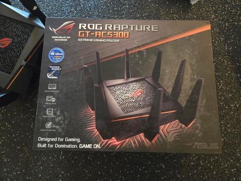 ASUS ROG Rapture GT-AC5300 Gaming Router, Computers en Software, Routers en Modems, Zo goed als nieuw, Router, Ophalen of Verzenden