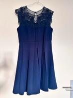 Navy jurk met kanten top, Kleding | Dames, Maat 38/40 (M), Blauw, Ophalen of Verzenden, Zo goed als nieuw