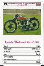 M22 motorkaartje excelsior mechanical marvel 1933 ( f2 ), Ophalen of Verzenden, Zo goed als nieuw, Motoren