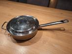 Hapjespan met steel en deksel merk Sigg, Ophalen, Rvs, Koekenpan of Braadpan