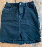 HM jeans rok zwart met studs mt 34 xs, H&M, Zwart, Ophalen of Verzenden, Zo goed als nieuw