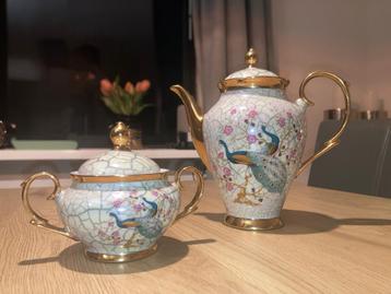 Valencia Porselein Thee- en Suikerpot Set beschikbaar voor biedingen
