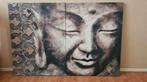 Juul Hoes Boeddha 2-luik in Nieuwstaat - 160x107cm., Ophalen