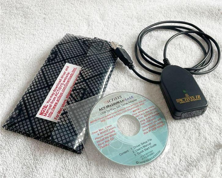 MSA /ACTiSYS JetEye IR adapter met USB connector, Computers en Software, Optische drives, Nieuw, Extern, MacOS, Windows, Overig