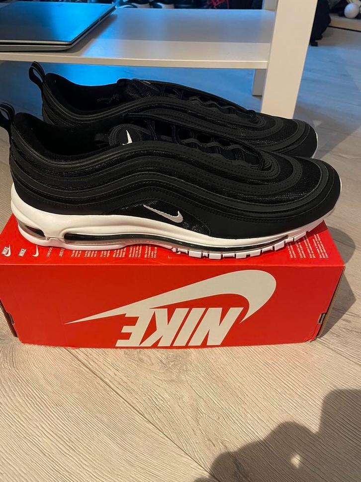 Nike Air Max 97 Black/White Maat 49.5/15 NIEUW 1 95 48 49,5, Kleding | Heren, Schoenen, Nieuw, Sneakers of Gympen, Zwart, Ophalen of Verzenden