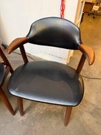 Vintage Koehoorn Stoelen Set - Jaren 50/60, Huis en Inrichting, Stoelen, Ophalen, Twee, Zwart, Zo goed als nieuw