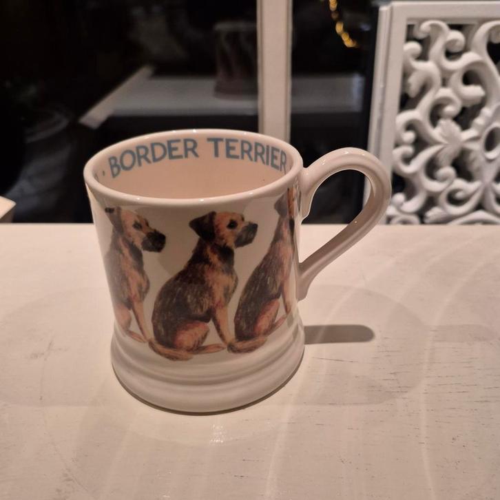 Emma Bridgewater mok 0.5 1/2pt Border Terriër nieuw, Huis en Inrichting, Keuken | Servies, Nieuw, Kop(pen) en/of Schotel(s), Overige stijlen
