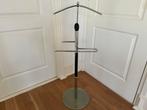 Dressboy van chrome, hout en een groen/glazen voet., Ophalen, Zo goed als nieuw, Glas, Minder dan 100 cm