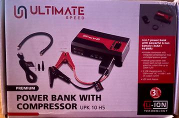 Ultimate speed Autostarthulp met compressor powerbank nieuw beschikbaar voor biedingen