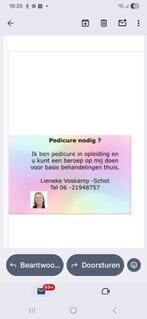 Pedicure ( in opleiding ), Komt aan huis, Nagelverzorging