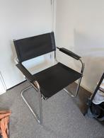 Mart stam s34 stoel - chroom leer bauhaus, Huis en Inrichting, Stoelen, Ophalen, Zwart, Zo goed als nieuw, Metaal