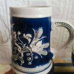 Duitse Blauw Grijze Aardewerk Bierpul Stein, Ophalen of Verzenden