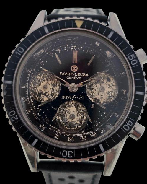 Favre leuba Sea Sky Zeldzaam chronograph Heren Horloge, Sieraden, Tassen en Uiterlijk, Horloges | Heren, Zo goed als nieuw, Overige merken