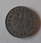 Duitse 1 Pfennig 1942, Ophalen of Verzenden, Duitsland, Losse munt