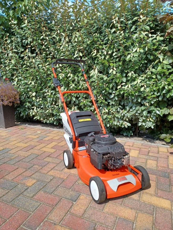 # SABO grasmaaier met opvangbak #, Tuin en Terras, Grasmaaiers, Gebruikt, Cirkelmaaier, Ophalen