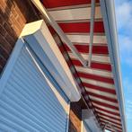 Zonnescherm handmatig, Tuin en Terras, Zonneschermen, Gebruikt, 450 cm of meer, Ophalen of Verzenden, 150 tot 300 cm