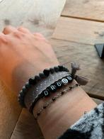 Zwarte armbanden, Zwart, Nieuw, Ophalen of Verzenden, Elastiek