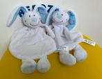 010 Zilveren kruis knuffellap lap konijn wit blauw, Kinderen en Baby's, Speelgoed | Knuffels en Pluche, Ophalen of Verzenden, Zo goed als nieuw