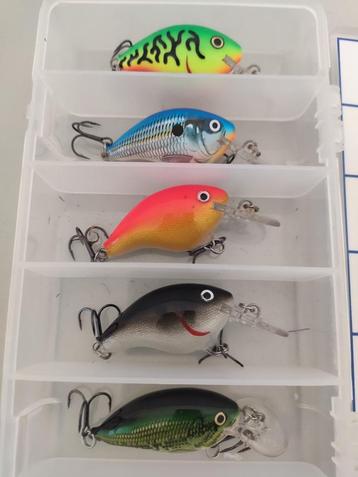 Doosje met 4 Rapala pluggen DT4 floating  ( kunstaas ) beschikbaar voor biedingen