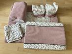 Boxkleed, lakens, deken, aankleedkussenhoes en luiermandjes, Ophalen of Verzenden, Zo goed als nieuw, Wit, Jongetje of Meisje