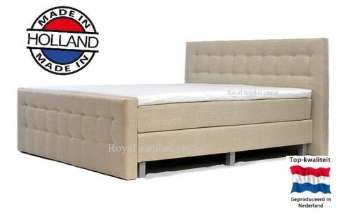 Boxspring Madrid met voetbord complete set-AANBIEDING-, Huis en Inrichting, Slaapkamer | Boxsprings, Nieuw, 180 cm, 210 cm, Tweepersoons