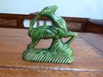 Art deco keramiek beeldje, springbok – gazelle, Antiek en Kunst, Ophalen of Verzenden