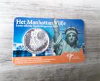 Munt het Manhatten vijfje, Koningin Beatrix, Zilver, Euro's, Ophalen of Verzenden