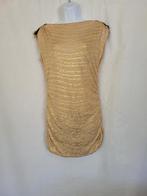 Gouden cocktail jurk mt S/M, Overige kleuren, ., Cocktailjurk, Ophalen of Verzenden