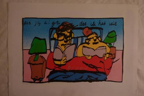 Herman Brood zeefdruk 'als jij ligt doe ik het uit', Antiek en Kunst, Kunst | Litho's en Zeefdrukken, Ophalen of Verzenden