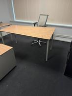 2 complete bureaus met lade en ergonomische stoelen, Huis en Inrichting, Ergonomisch, Gebruikt, Bureaustoel, Ophalen
