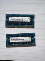2x RAM 4GB 2RX8 PC3-10600S 999, Computers en Software, RAM geheugen, Gebruikt, DDR3, Ophalen of Verzenden, Laptop