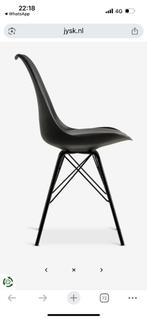 GRATIS 2x stoelen zwart industrieel, Huis en Inrichting, Stoelen, Ophalen, Gebruikt, Twee, Zwart
