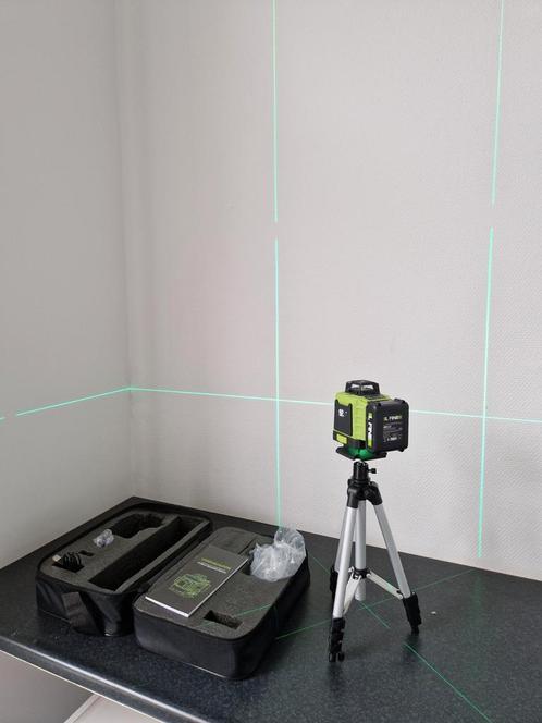 Professionele kruislijnlaser Groen met 16 lijnen en statief, Doe-het-zelf en Verbouw, Meetapparatuur, Nieuw, Ophalen of Verzenden