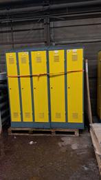 Metalen Lockerkast - Geel/Grijs 16 stuks, Ophalen, Gebruikt, Industrieel