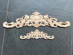 Houtsnijwerk ornament voor landelijke brocante kast 29 cm, Huis en Inrichting, Woonaccessoires | Overige, Verburgt Vintage, Nieuw