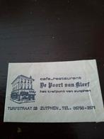 Suikerzakje De Poort van Kleef Zutphen, Verzamelen, Ophalen of Verzenden, Gebruikt, Overige soorten, Overige typen