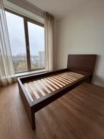 IKEA MALM bed bruin met lattenbodem, Huis en Inrichting, Slaapkamer | Complete slaapkamers, Ophalen, Gebruikt, Eenpersoons