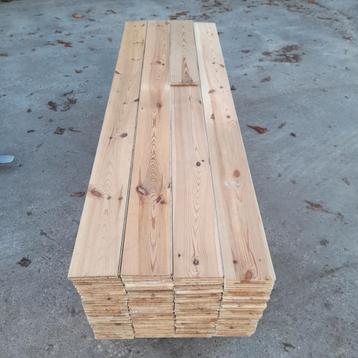 Massief grenen vloer 44m2 vloerdelen 18 cm breed beschikbaar voor biedingen