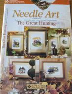 Needle art - the great hunting - 11 borduurpatronen - jacht, Ophalen of Verzenden, Zo goed als nieuw, Borduren en Naaien
