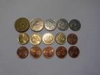 15 munten Singapore 1 dollar,20,10,5,1 cent 1987/1995, Ophalen of Verzenden, Zuidoost-Azië, Setje