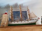 Zeilschip Modelboot - Decoratief Scheepsmodel, Antiek en Kunst, Ophalen of Verzenden