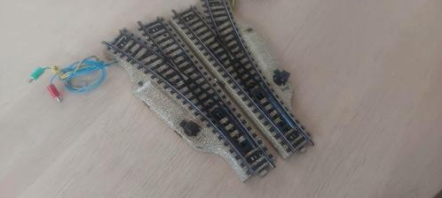 1 paar el Märklin wissels voor m-rails artnr 5203+5204, Hobby en Vrije tijd, Modeltreinen | H0, Zo goed als nieuw, Rails, Wisselstroom