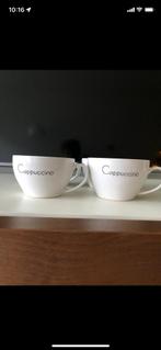 Cappuccino bekers 4x, Huis en Inrichting, Keuken | Servies, Nieuw, Ophalen of Verzenden, Overige stijlen, Kop(pen) en/of Schotel(s)