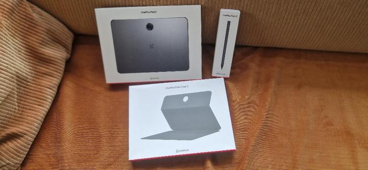 ONEPLUS PAD 2 + FOLIO 2 Case + STYLO 2 Pen, Computers en Software, Android Tablets, Zo goed als nieuw, Wi-Fi, 12 inch, 256 GB