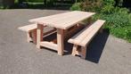 Douglas tuintafel set. Tuinset. Tafel met 2 banken., Tuin en Terras, Ophalen of Verzenden, Nieuw, Rechthoekig, Hout