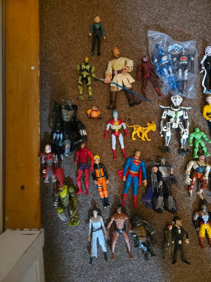 3 dozen vol RETRO actiefiguren – TMNT, Marvel, He-Man, DC, Verzamelen, Poppetjes en Figuurtjes, Gebruikt, Ophalen of Verzenden