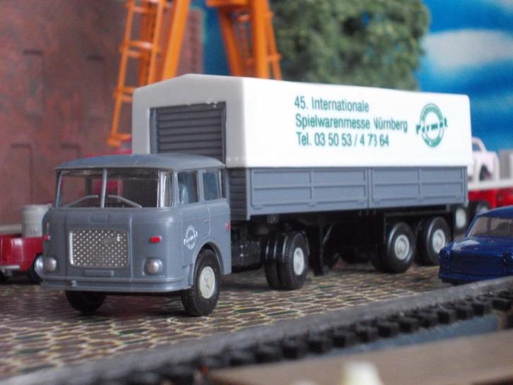 Skoda S 706 RTTN Oplegger 45. Spielwarenmesse 1993 Permot, Hobby en Vrije tijd, Modelauto's | 1:87, Nieuw, Ophalen of Verzenden