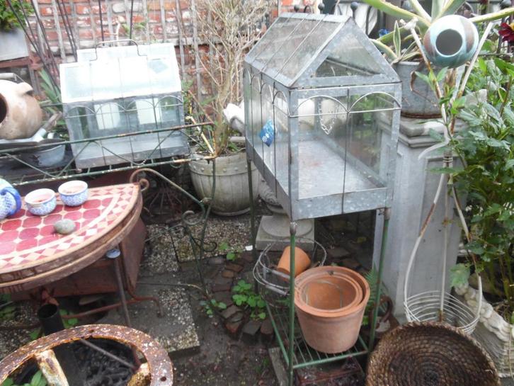 Kweekkas kas kasje Antiek model plantensteun ea tuingoed, Tuin en Terras, Tuinwanddecoratie, Ophalen